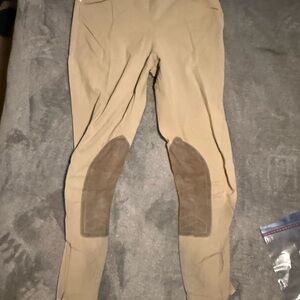 The tailored sportsman brand Tan Riding Pants with Knee Patches